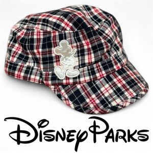 Disney Parks Authentic Official Plaid Mickey Hat